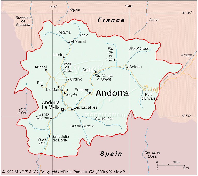Maps of Andorra