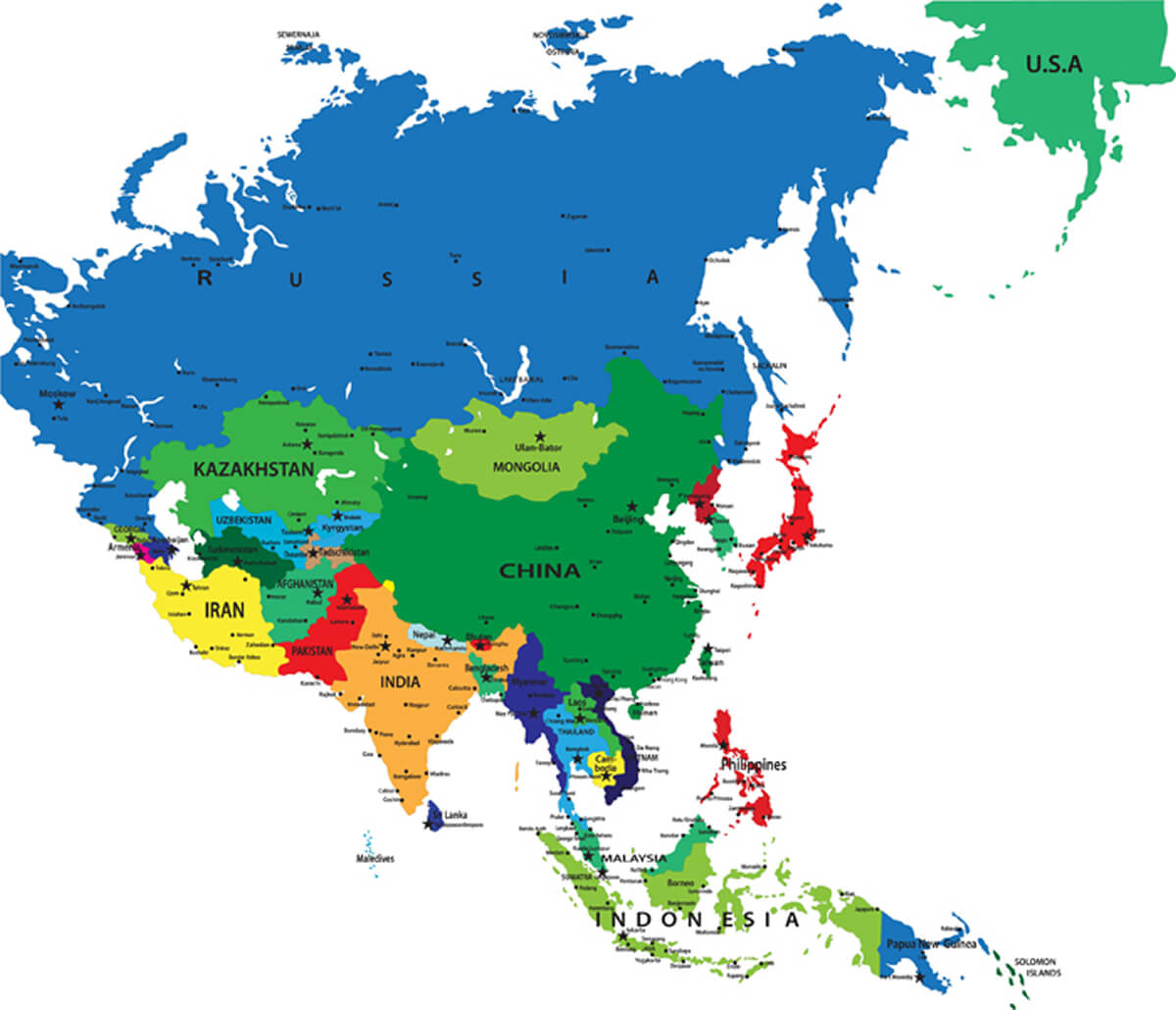 Asia Maps