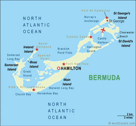 Political Bermuda Map
