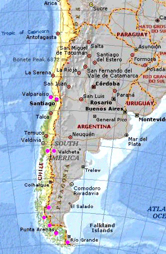 Chile Cities Maps