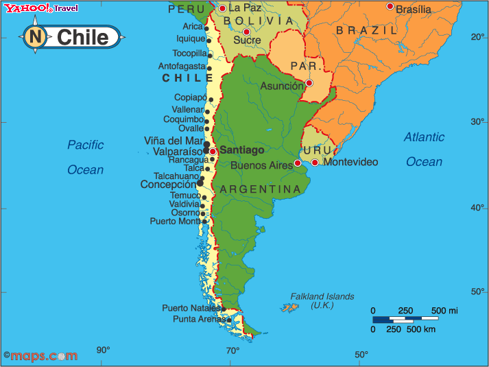 Political Map Chile