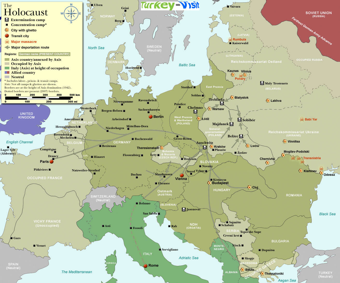 Europe Map World War 2