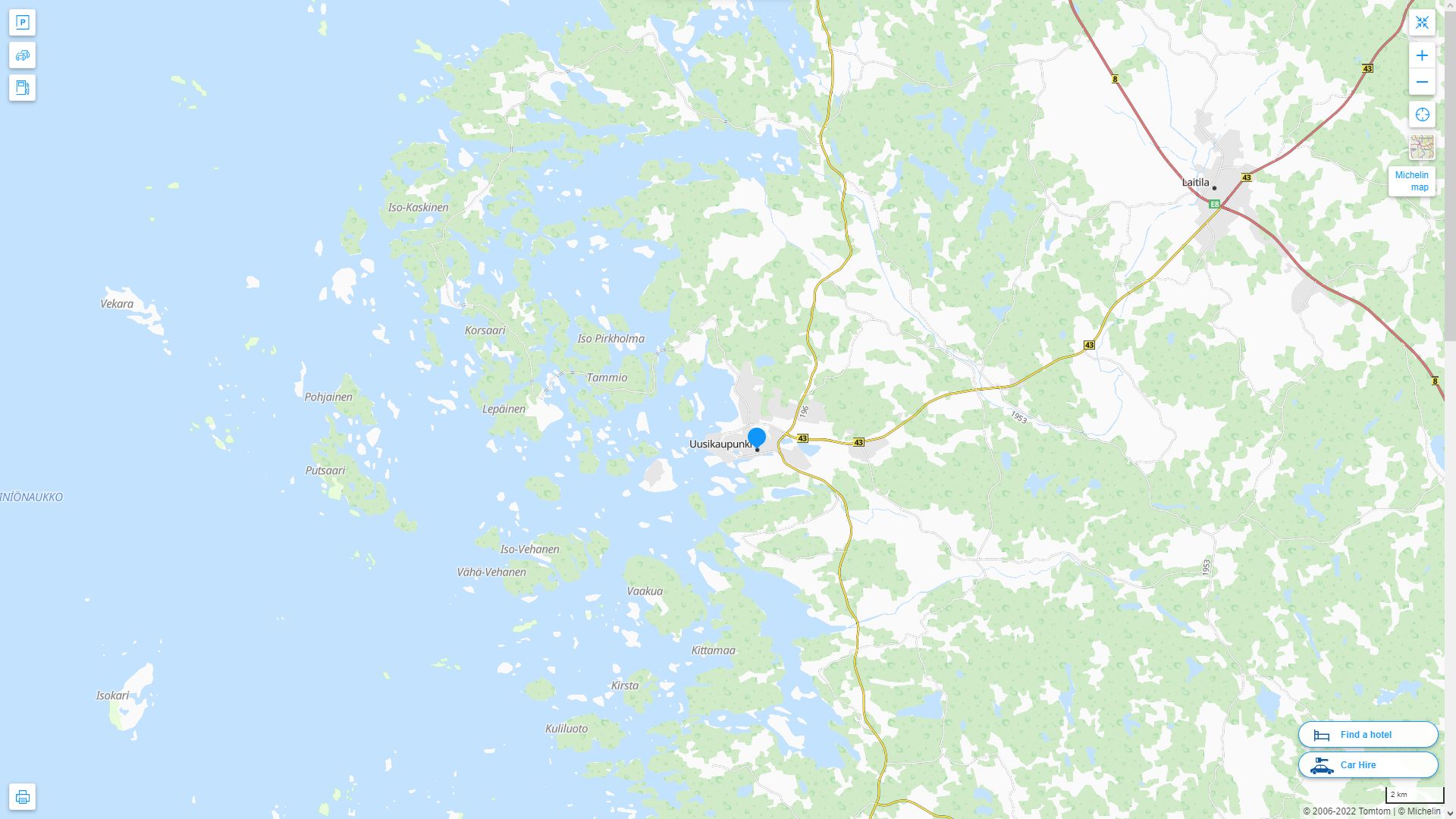 Uusikaupunki Map