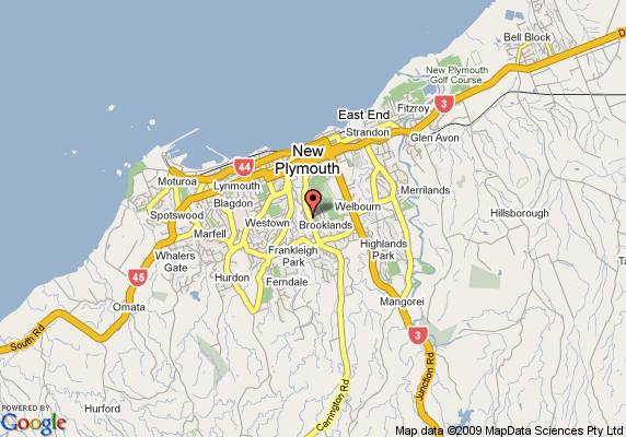 Map Of New Plymouth Suburbs New Plymouth Map