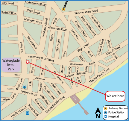 Street Map Of Clacton On Sea Clacton On Sea Map