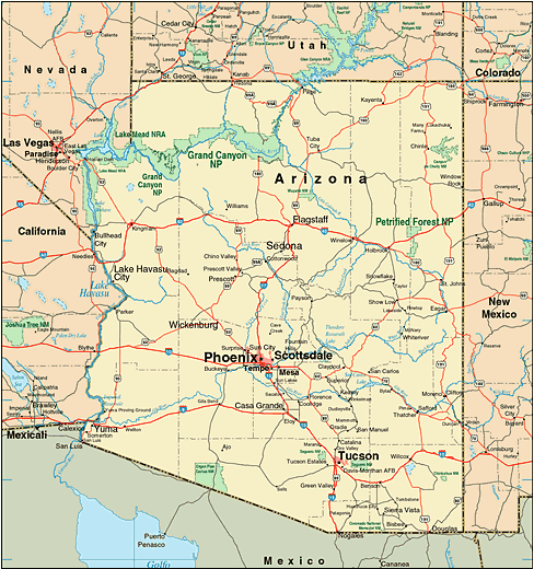 Arizona Map USA