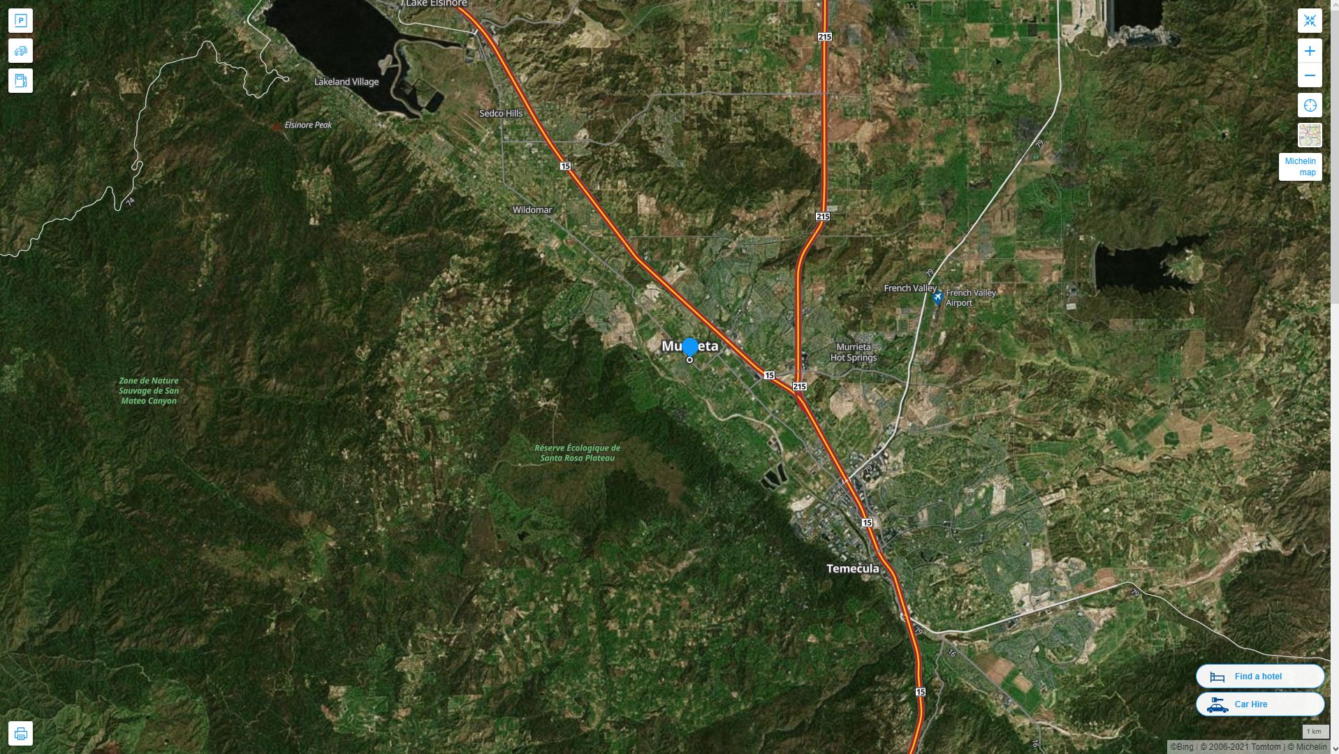 Murrieta, California Map