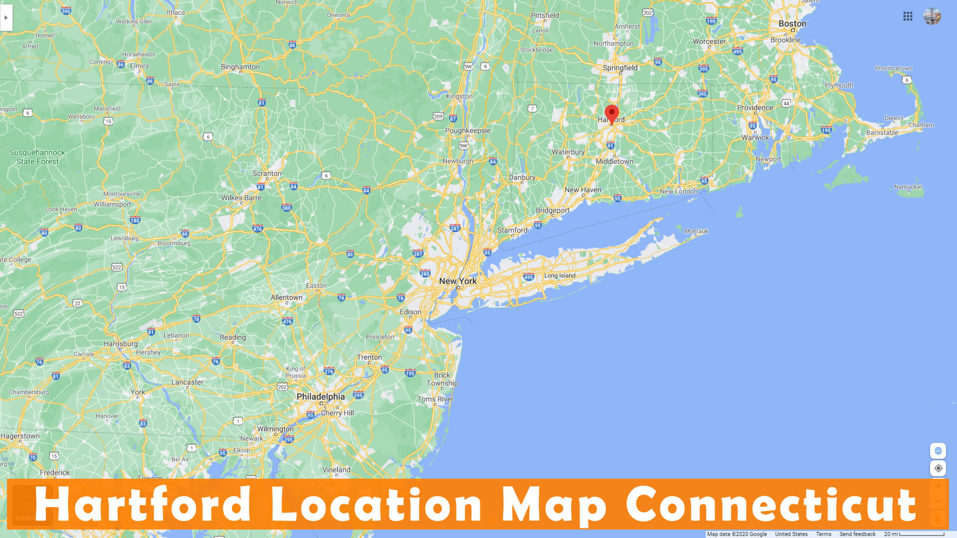 Mapa De Hartford Connecticut Hartford, Connecticut Map