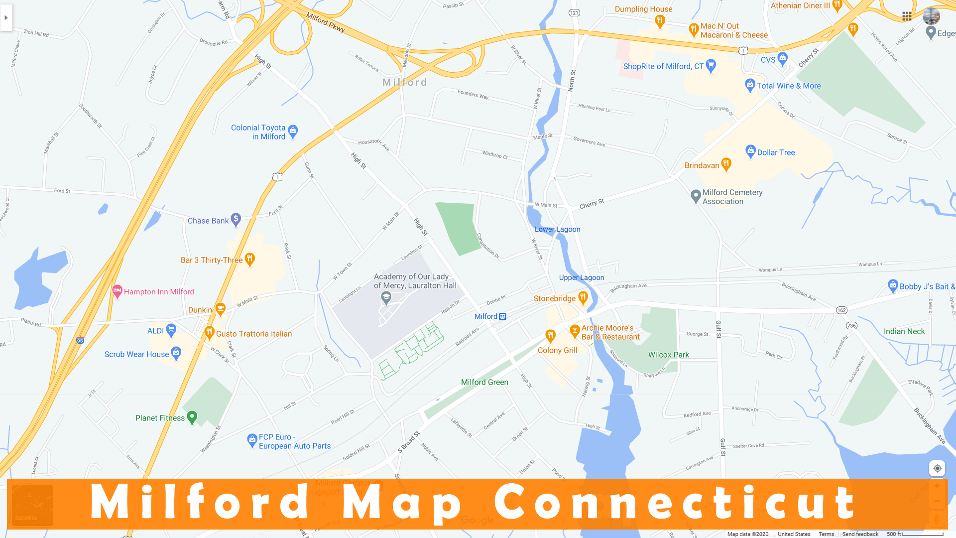 Milford, Connecticut Map