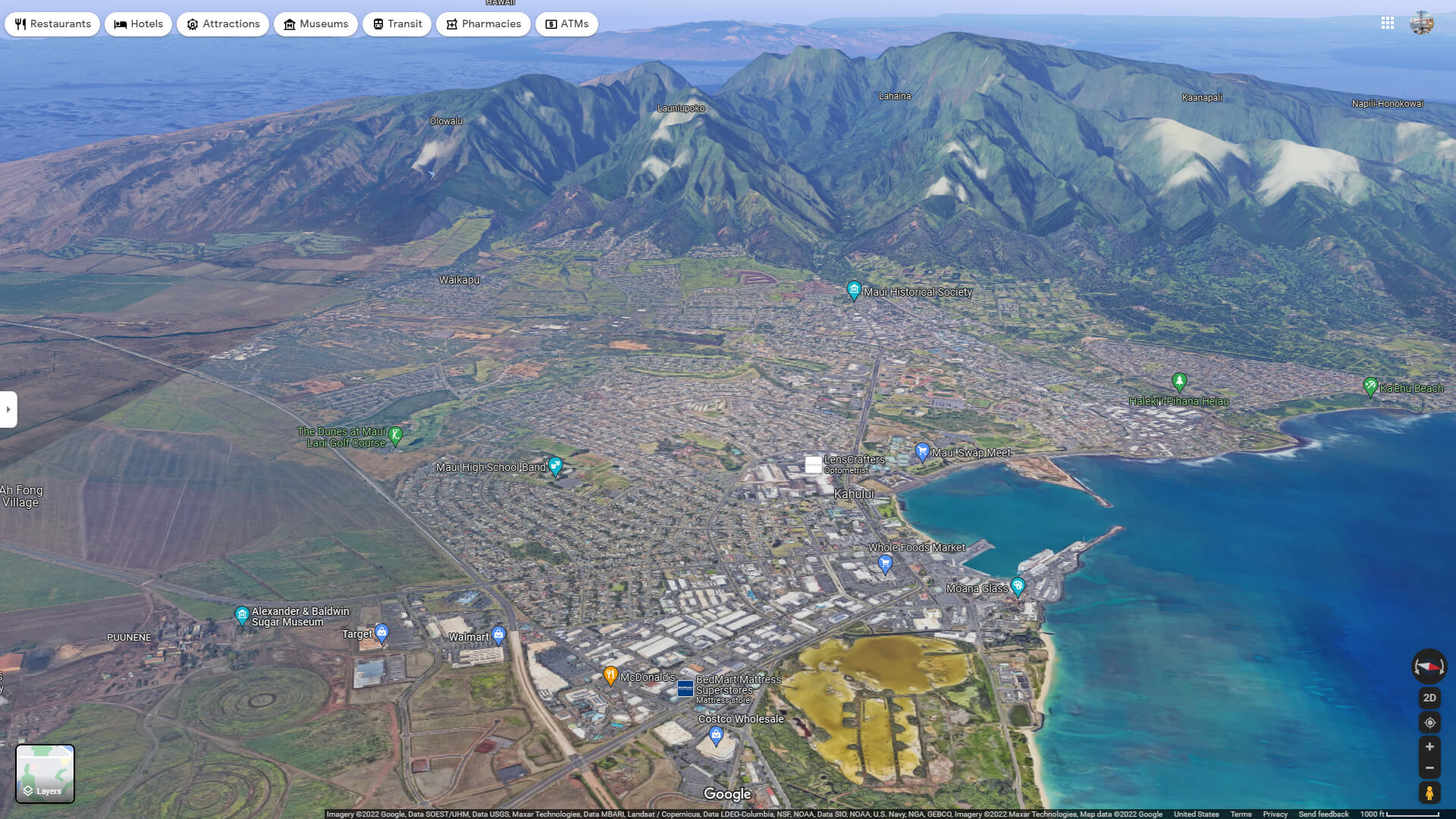 Wailuku, Hawaii Map