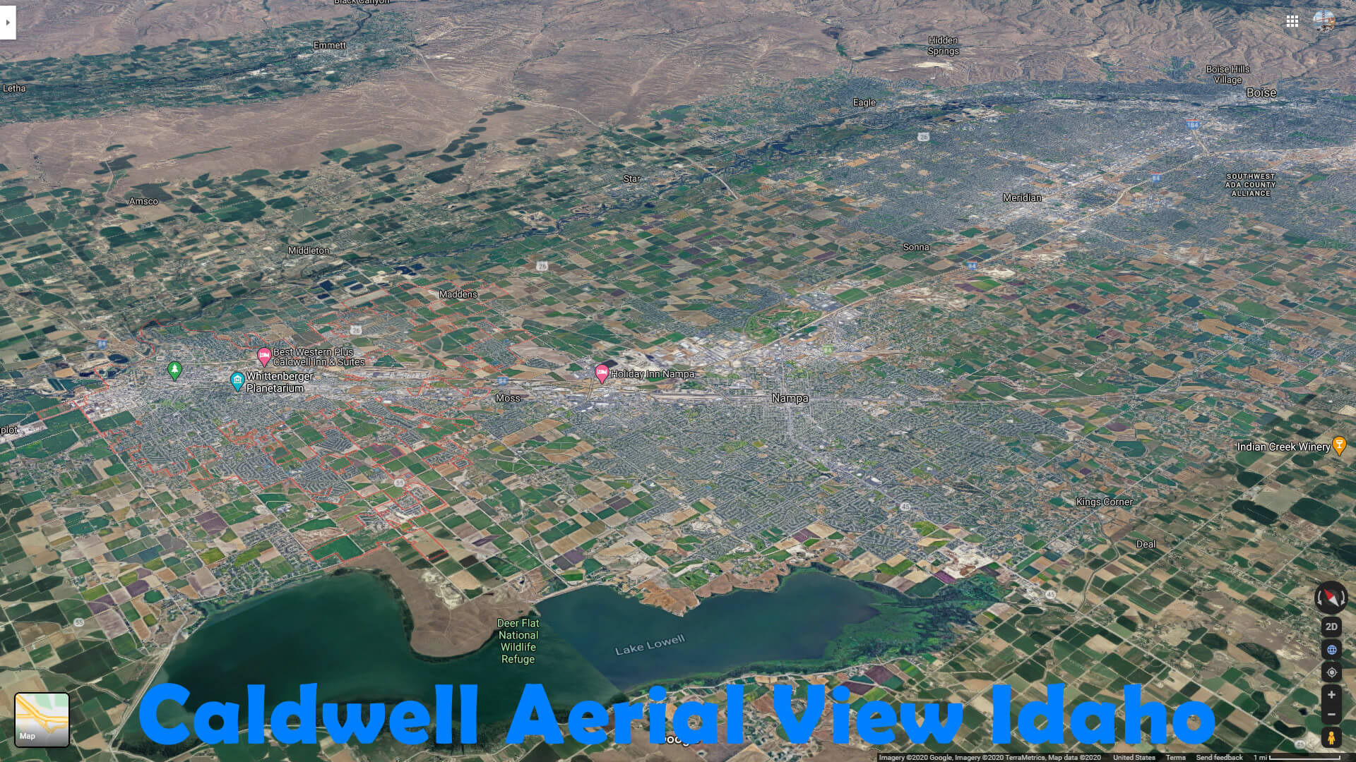 Caldwell idaho Map