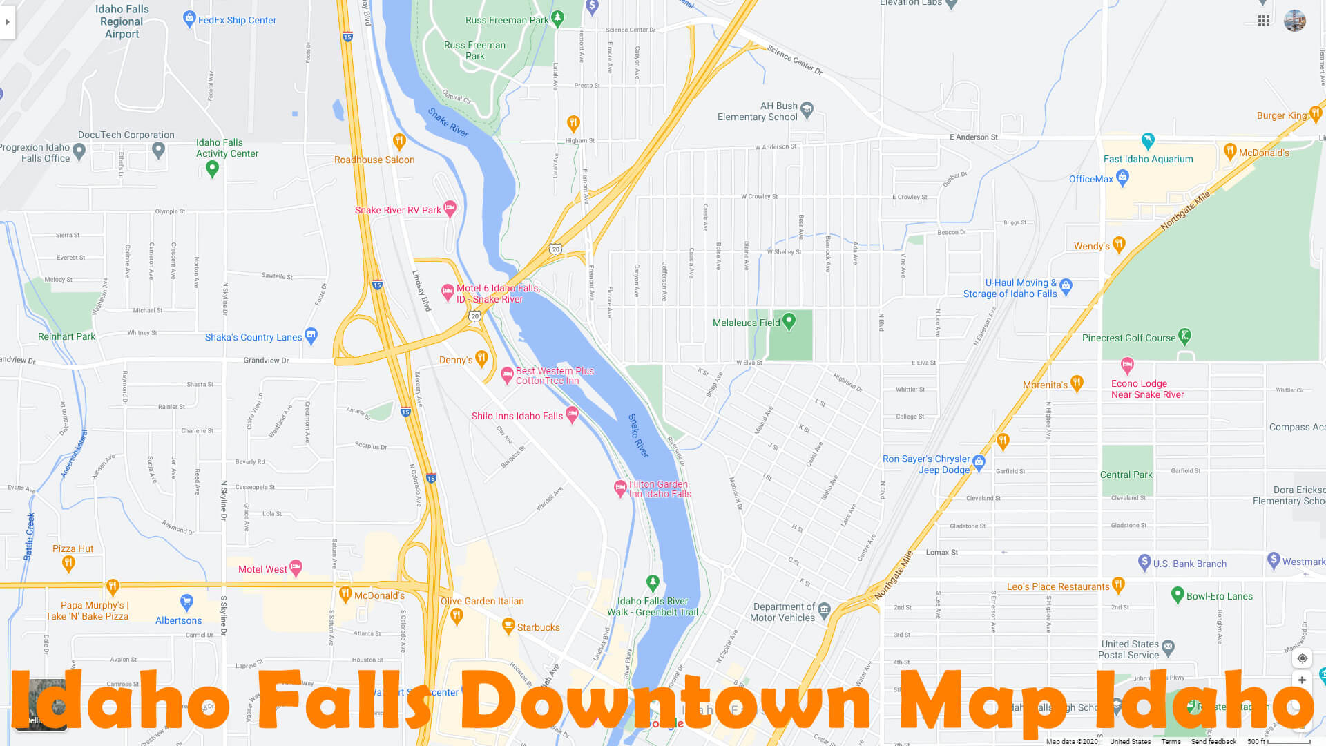 Idaho Falls City Limits Idaho Falls, Idaho Map