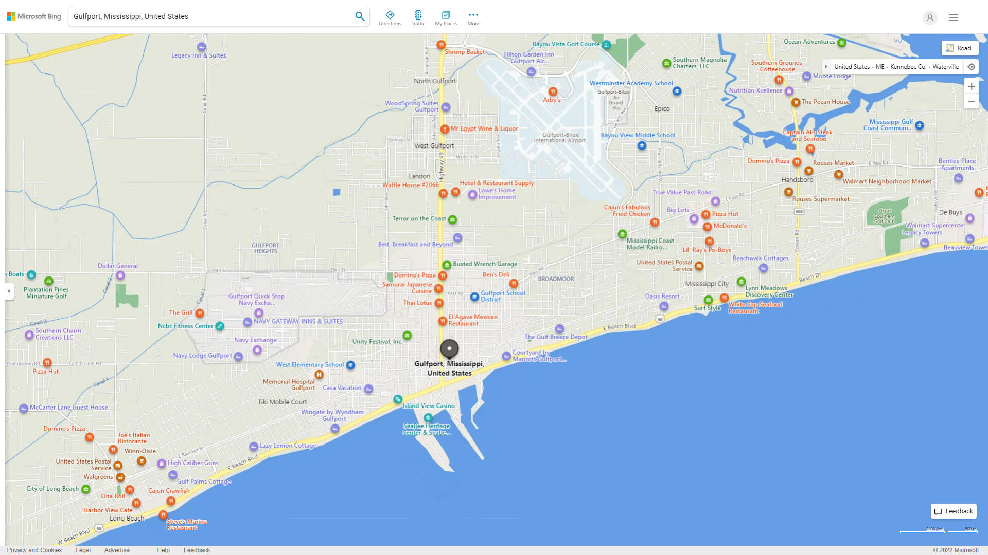 Gulfport, Mississippi Map