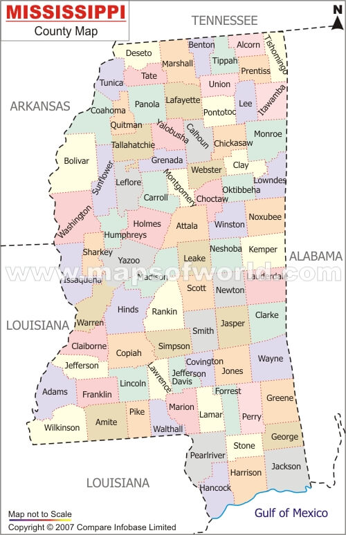 Map Of Mississippi Cities Map Of Mississippi Cities