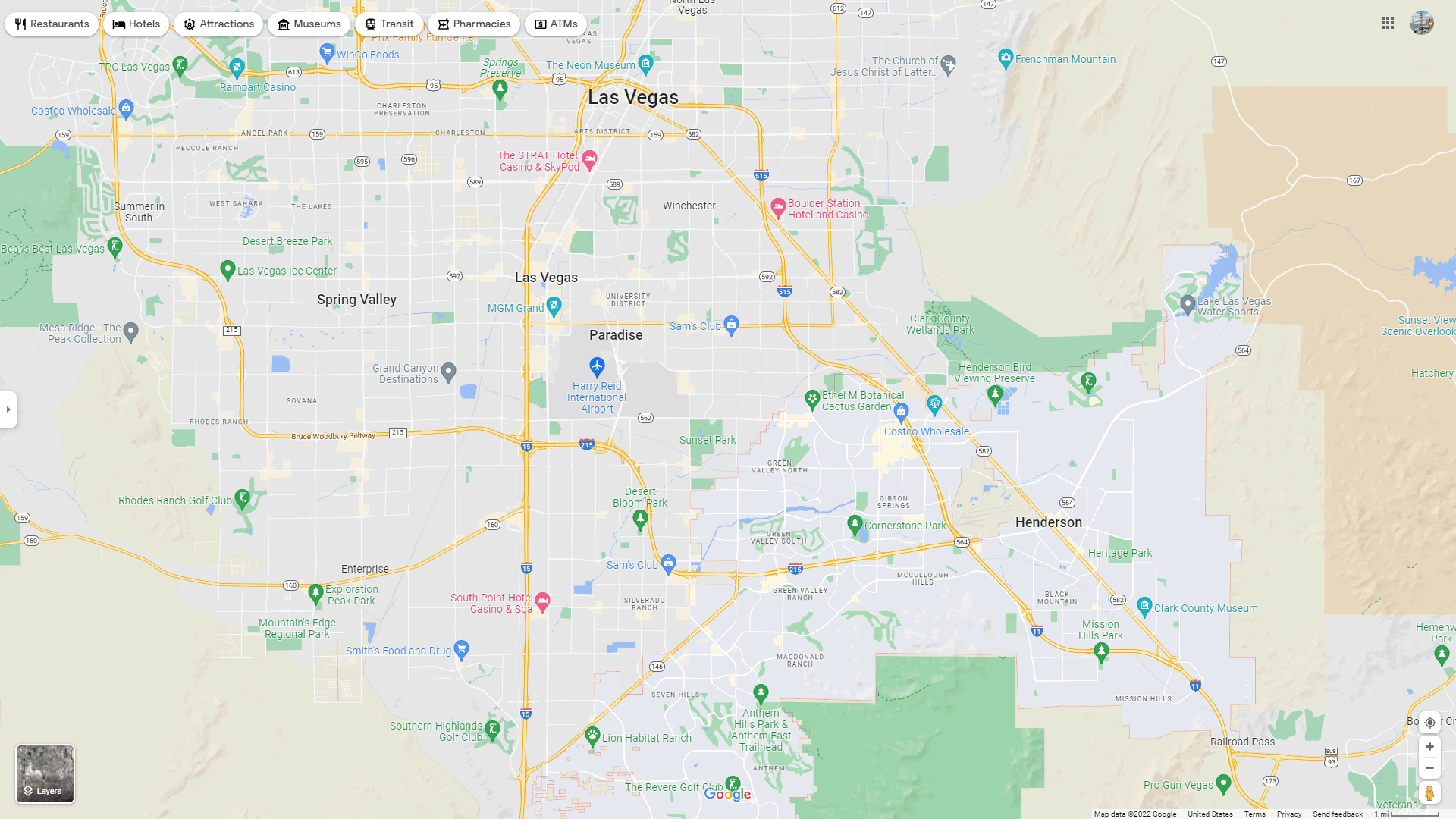 Henderson Nevada Map