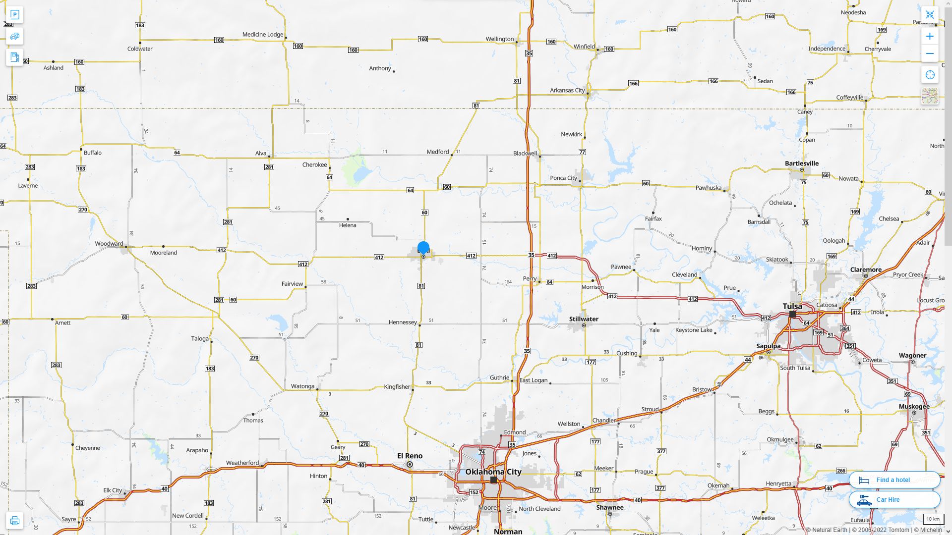 Enid, Oklahoma Map