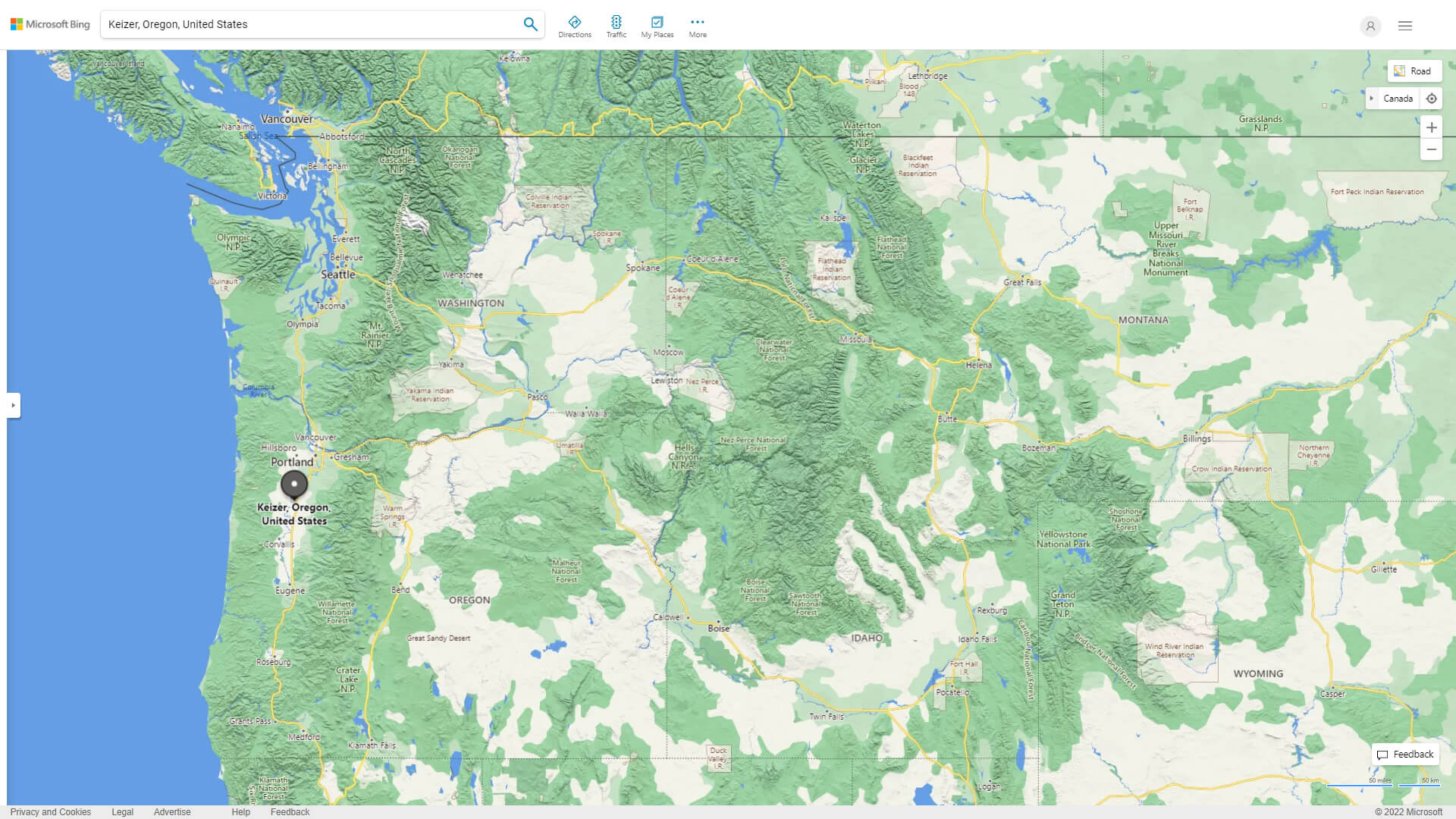 Keizer Oregon Map