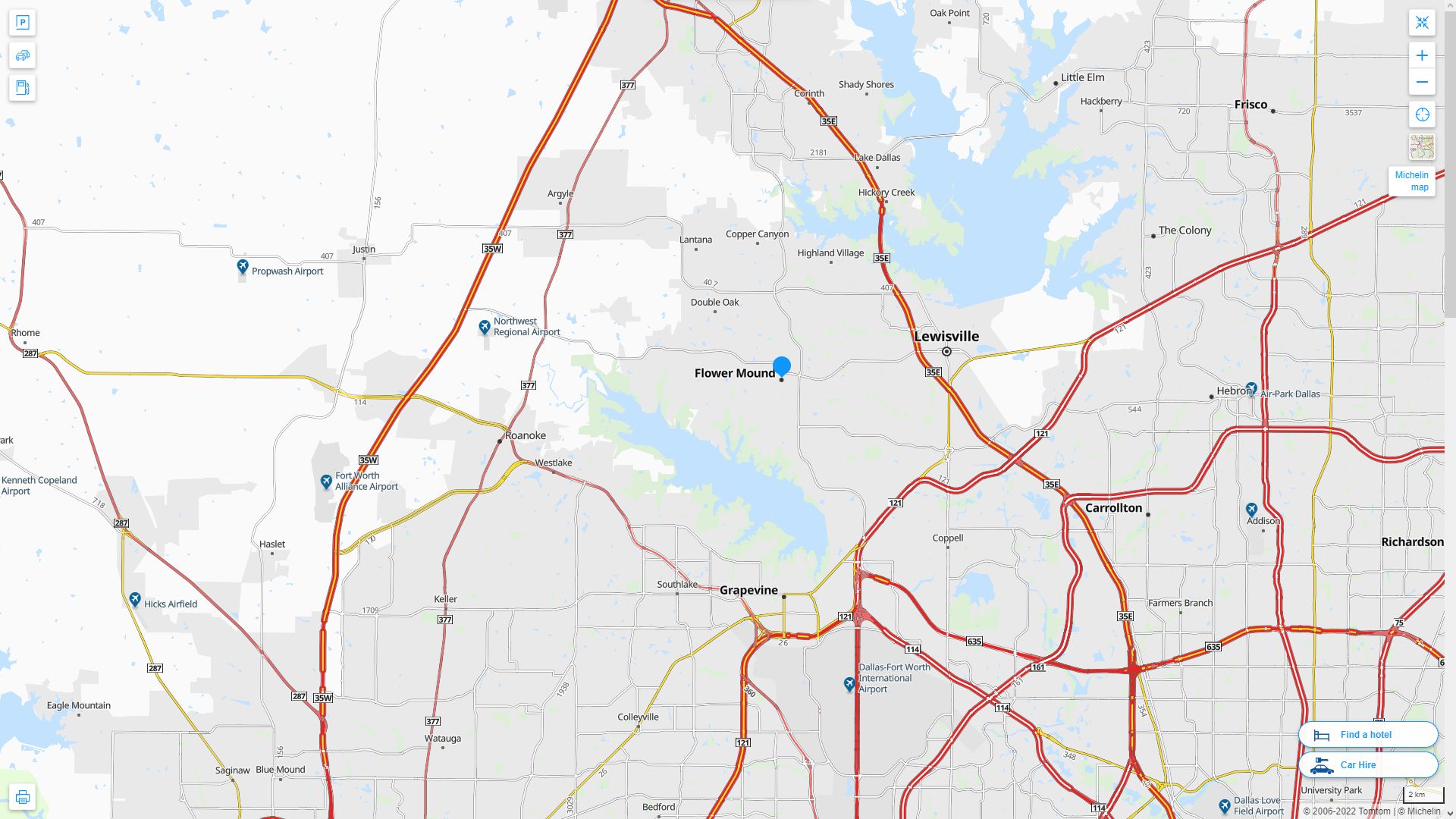 Flower Mound, Texas Map