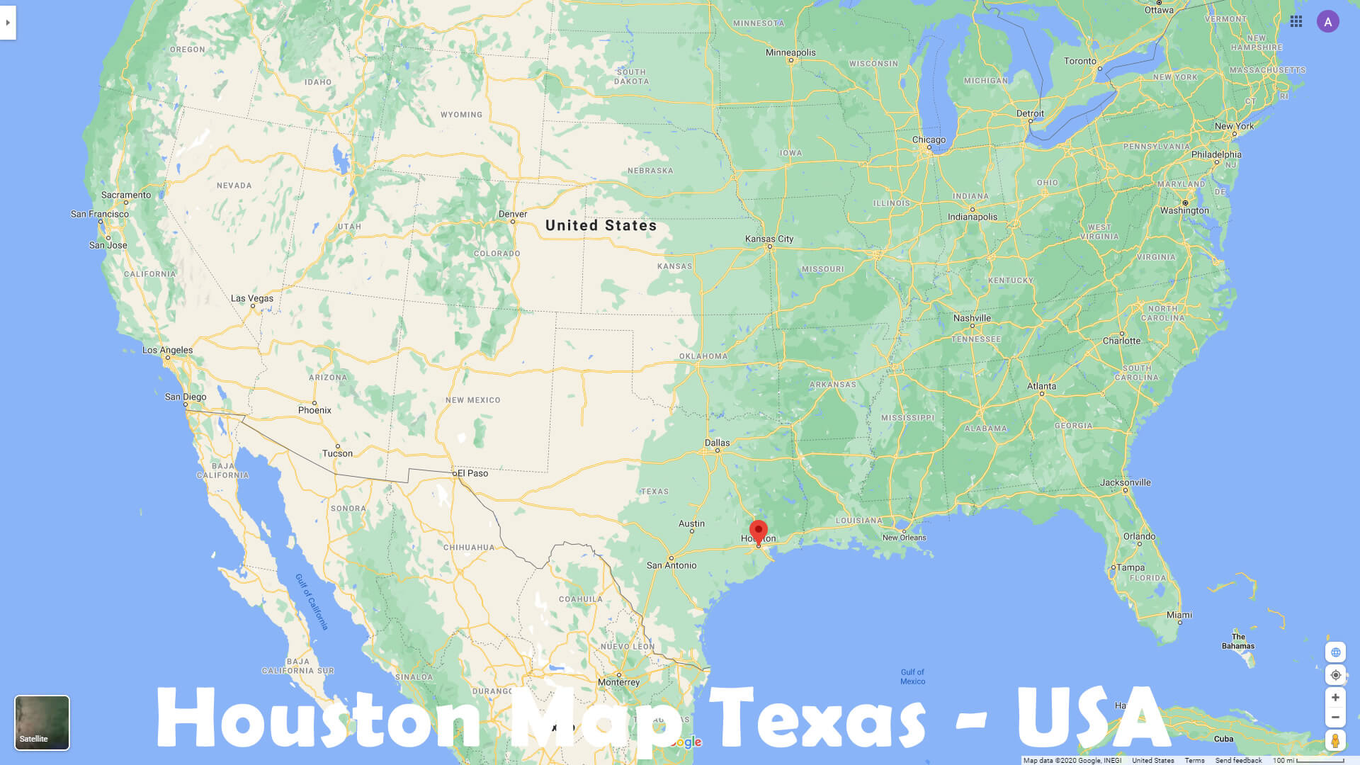 Houston Texas On Map Of Usa Houston, Texas Map