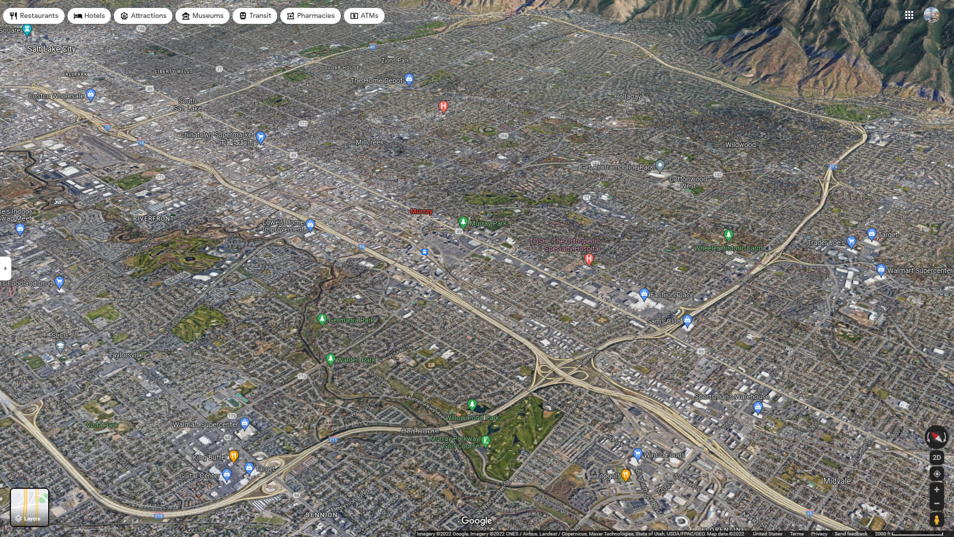 Murray, Utah Map