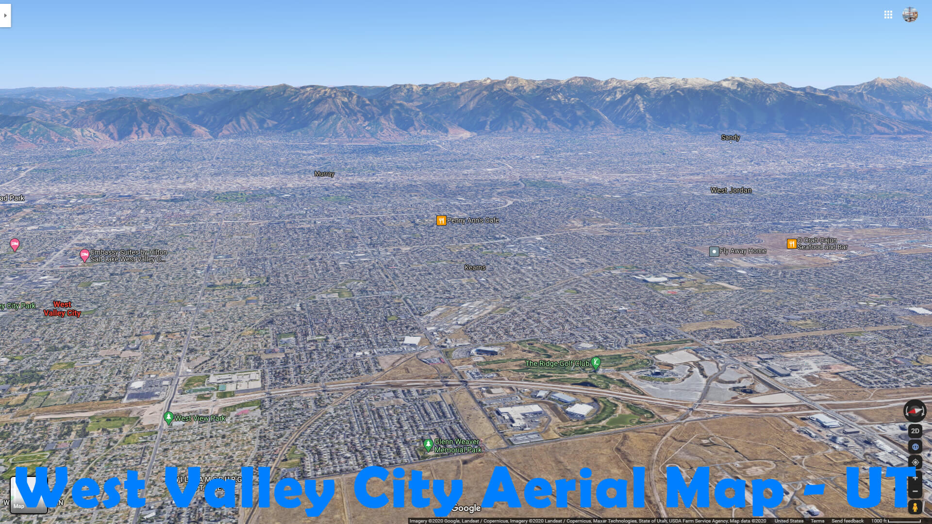 West Valley City, Utah Map