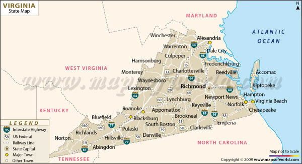 Virginia Map USA