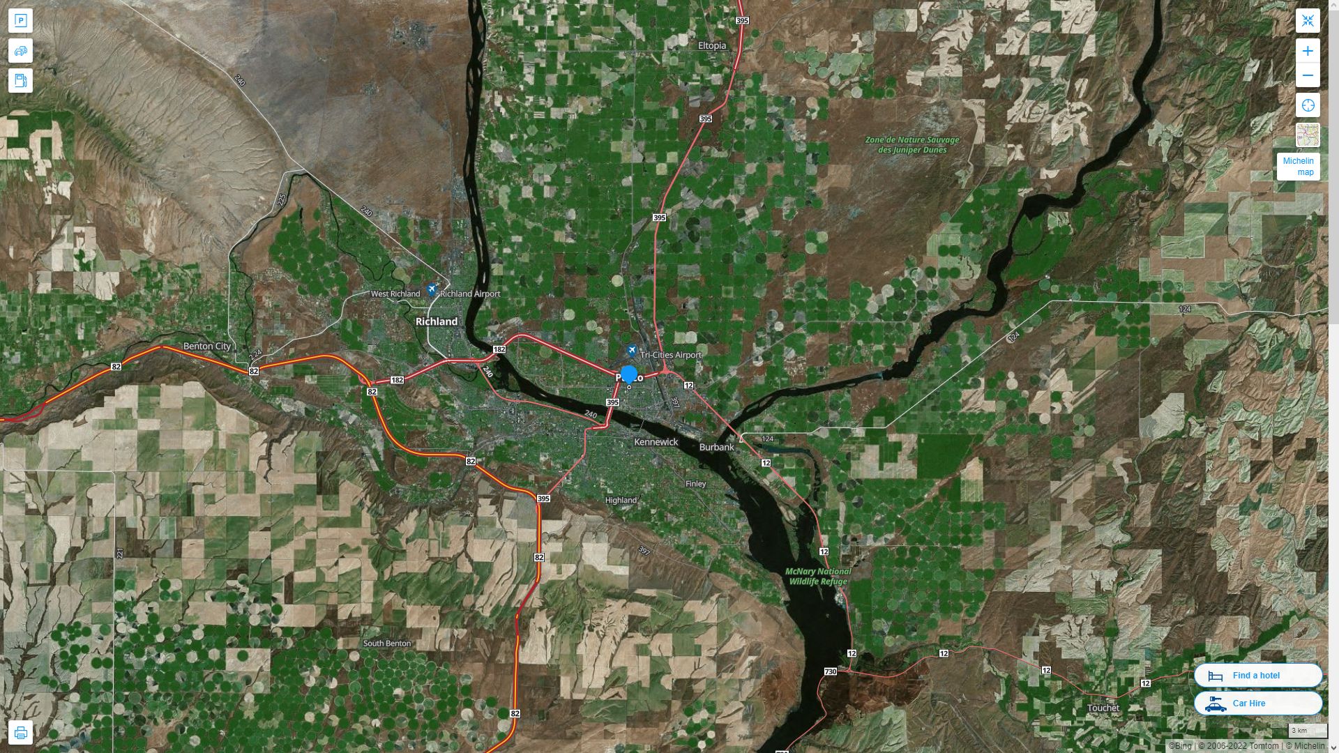 Pasco, Washington Map