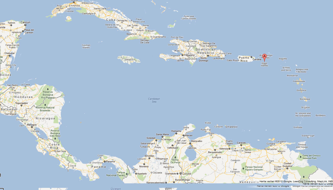 US Virgin Islands Map